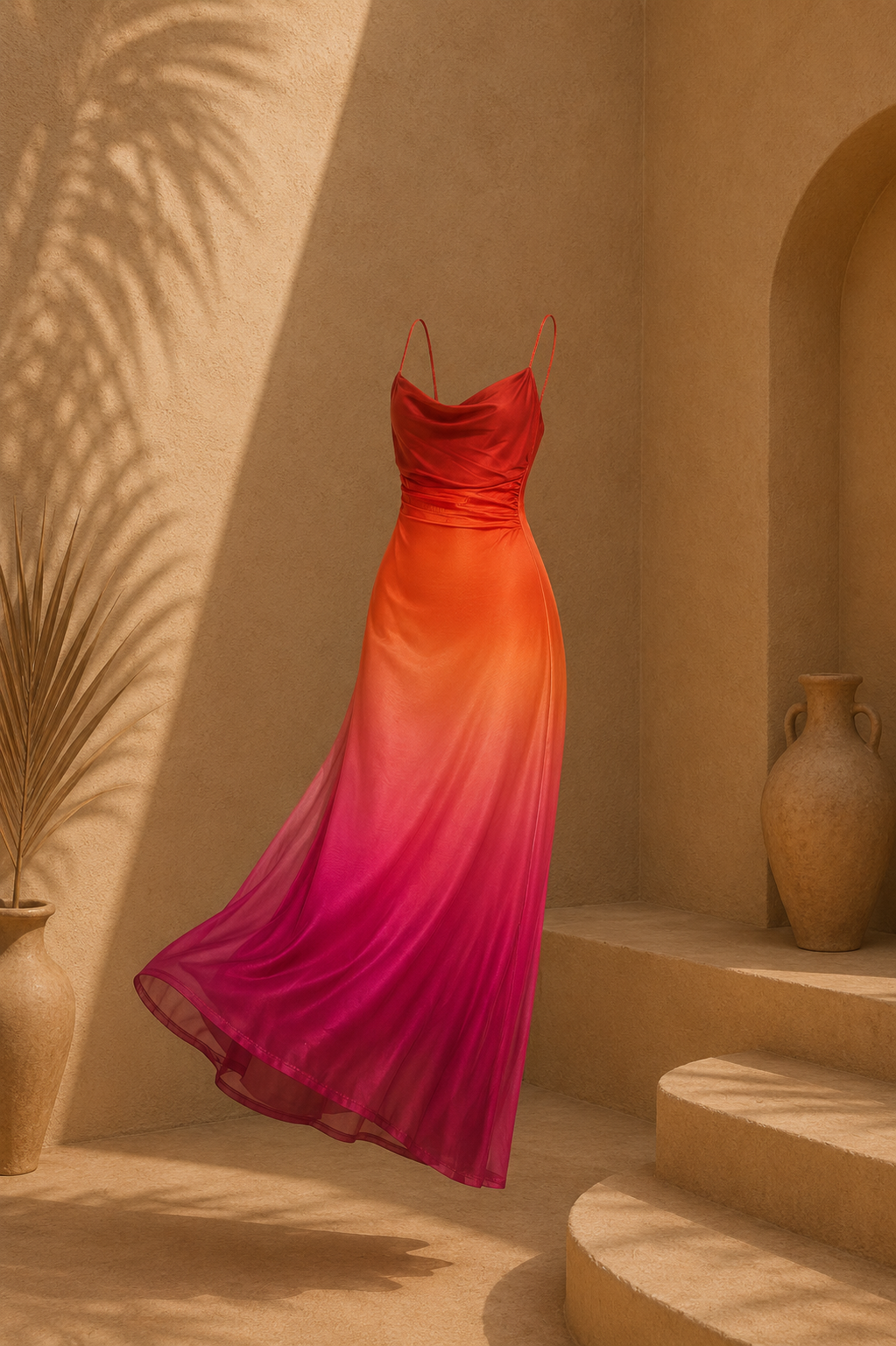 Size Medium Vestido maxidress ombré Cosima