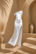 Size Medium Vestido blanco largo Monika