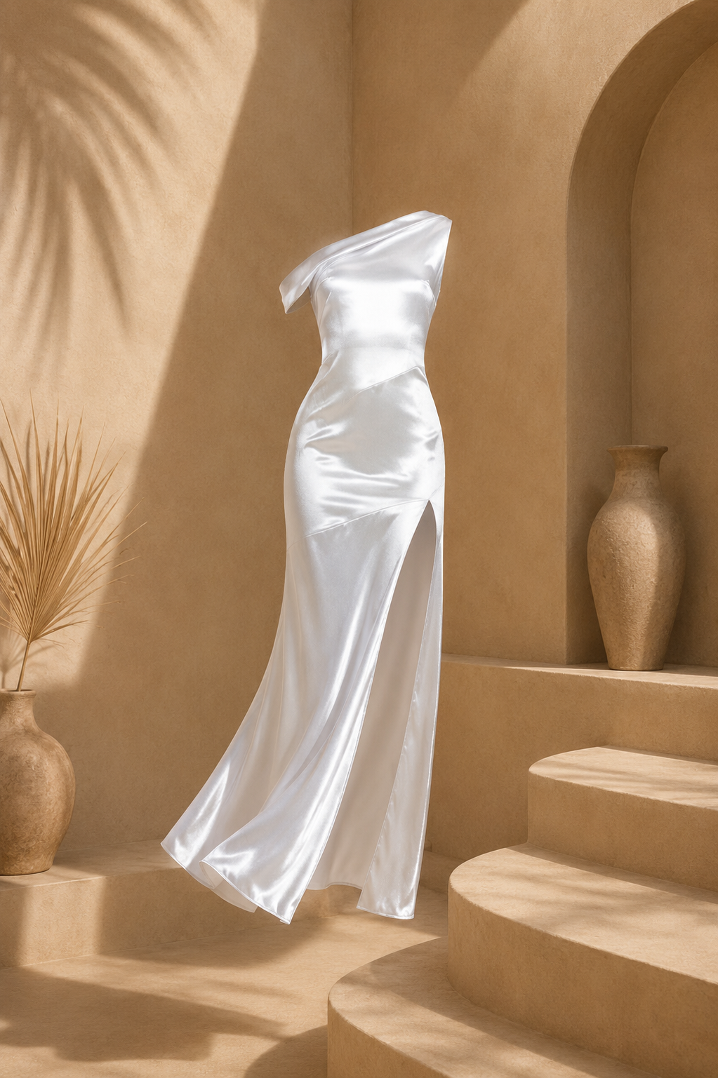 Size Medium Vestido blanco largo Monika