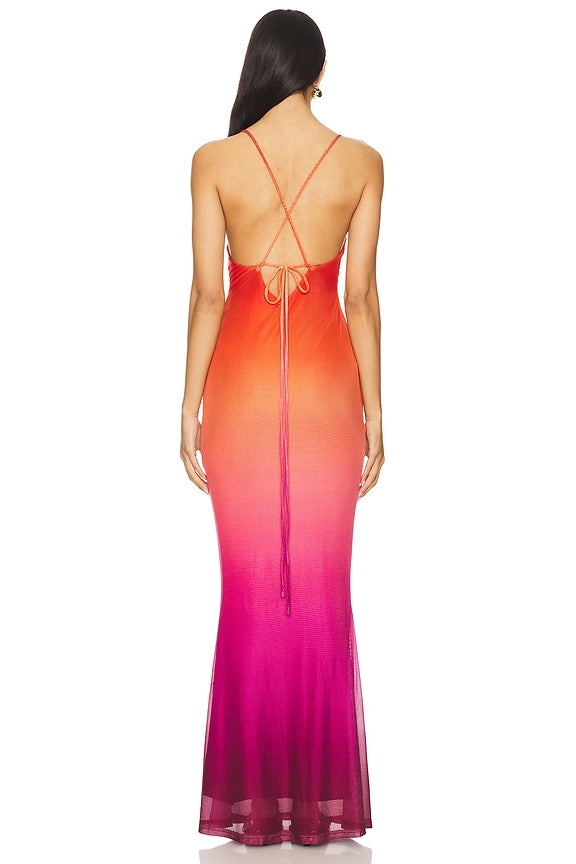 Size Medium Vestido maxidress ombré Cosima